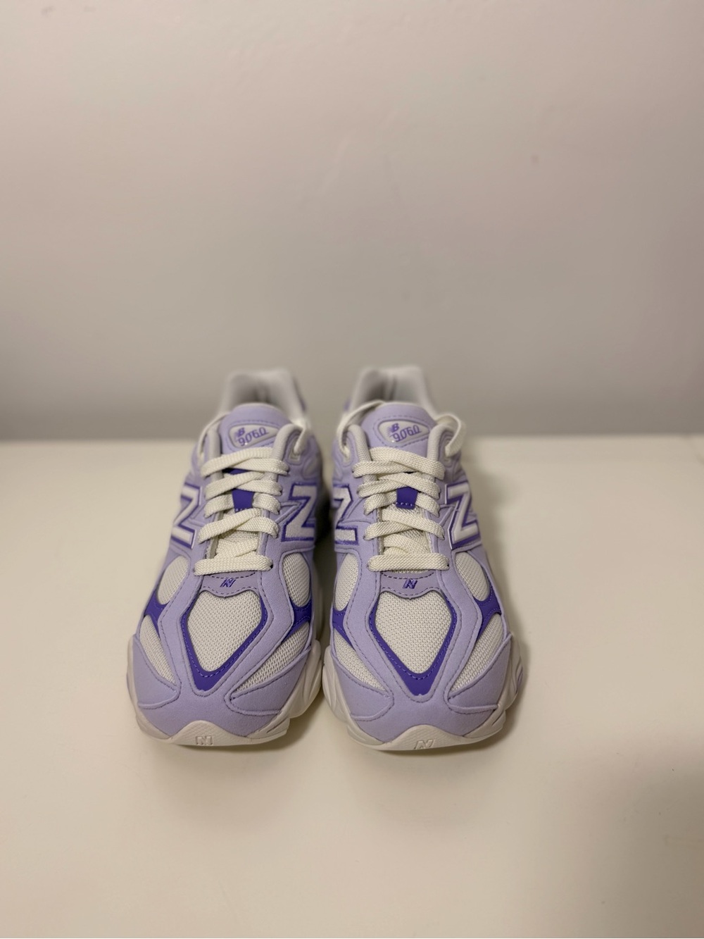 New Balance Kids Lavender and White Athletic Sneakers